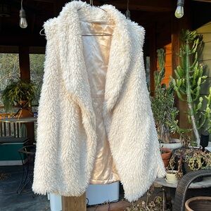 Faux fur vest